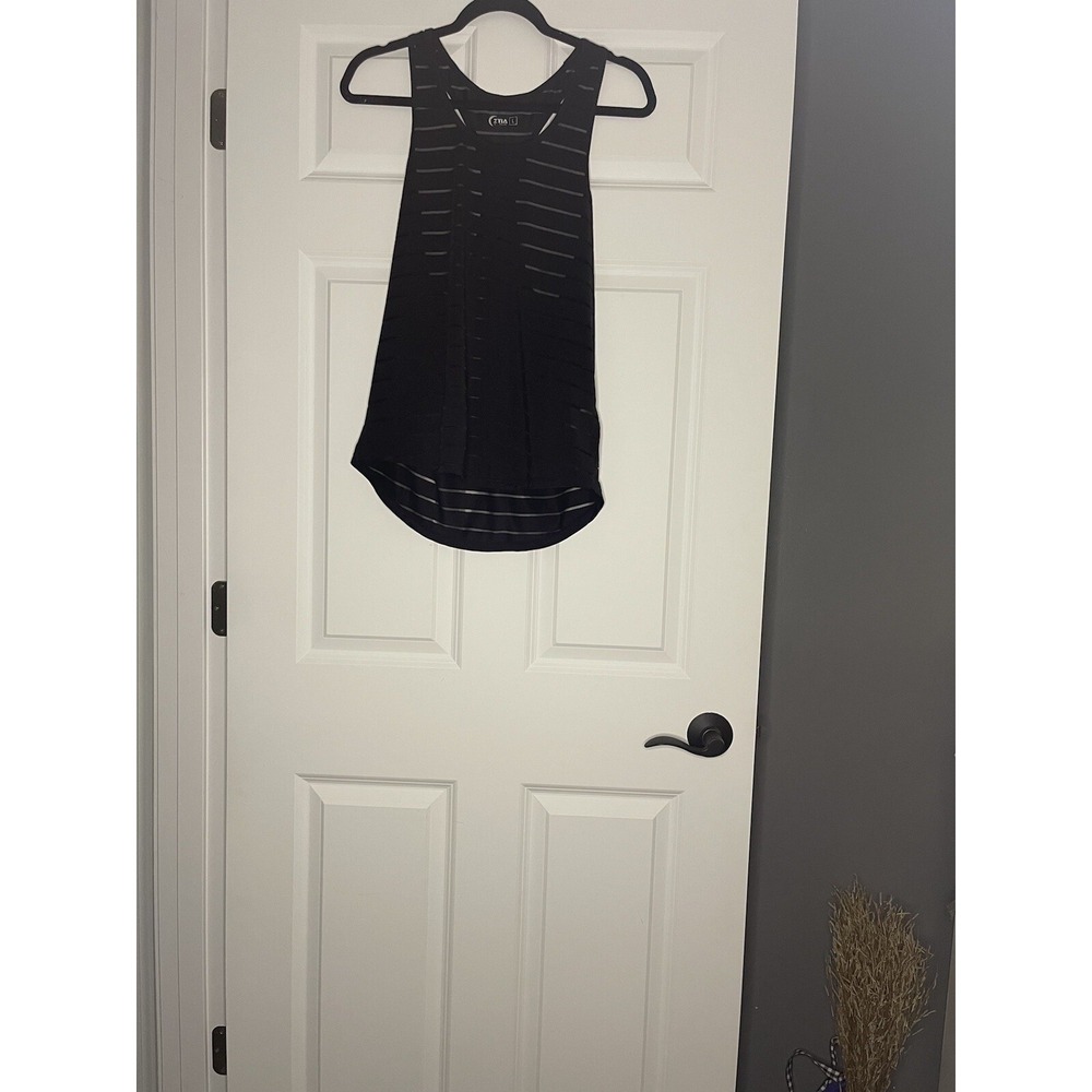 Zyia Active Havana Athletic Tank Top  Large Black